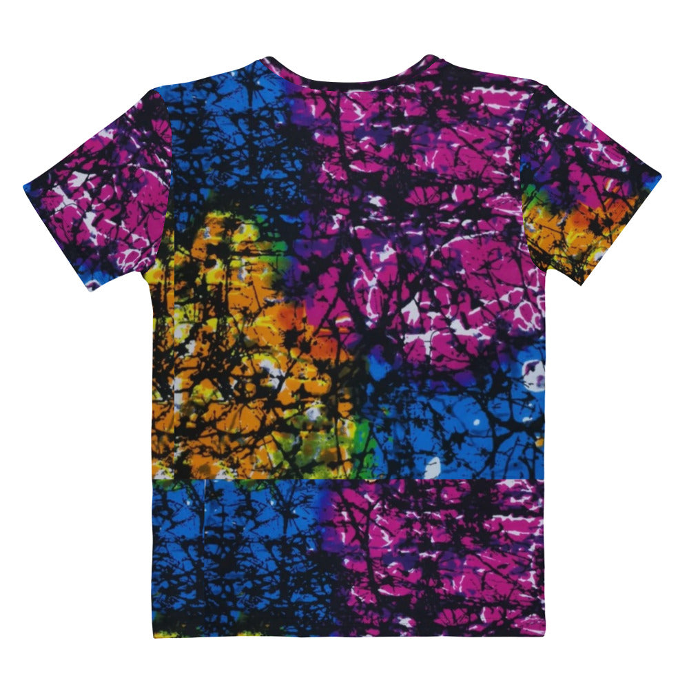 Multicolour Adire Ankara Women's T-shirt