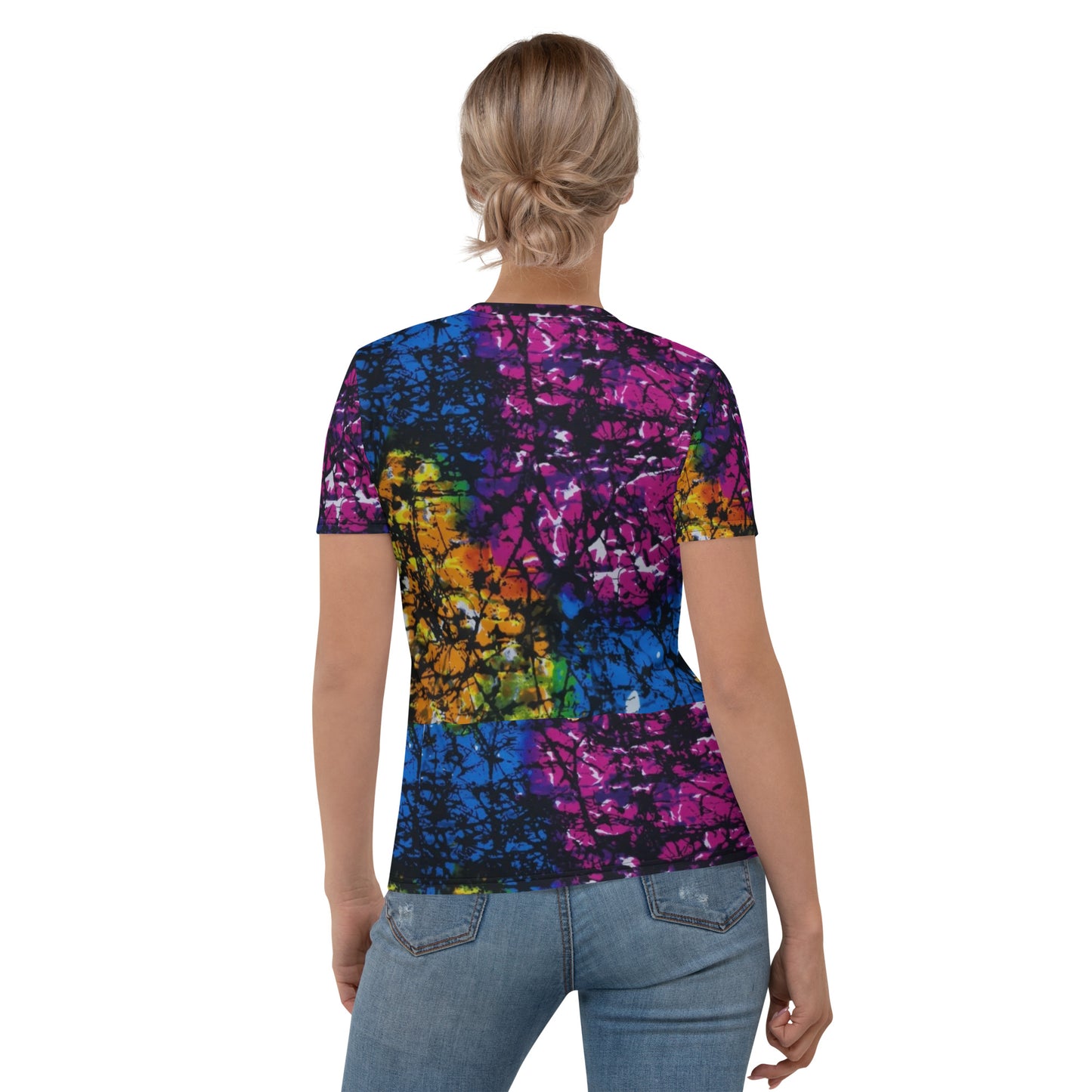 Multicolour Adire Ankara Women's T-shirt