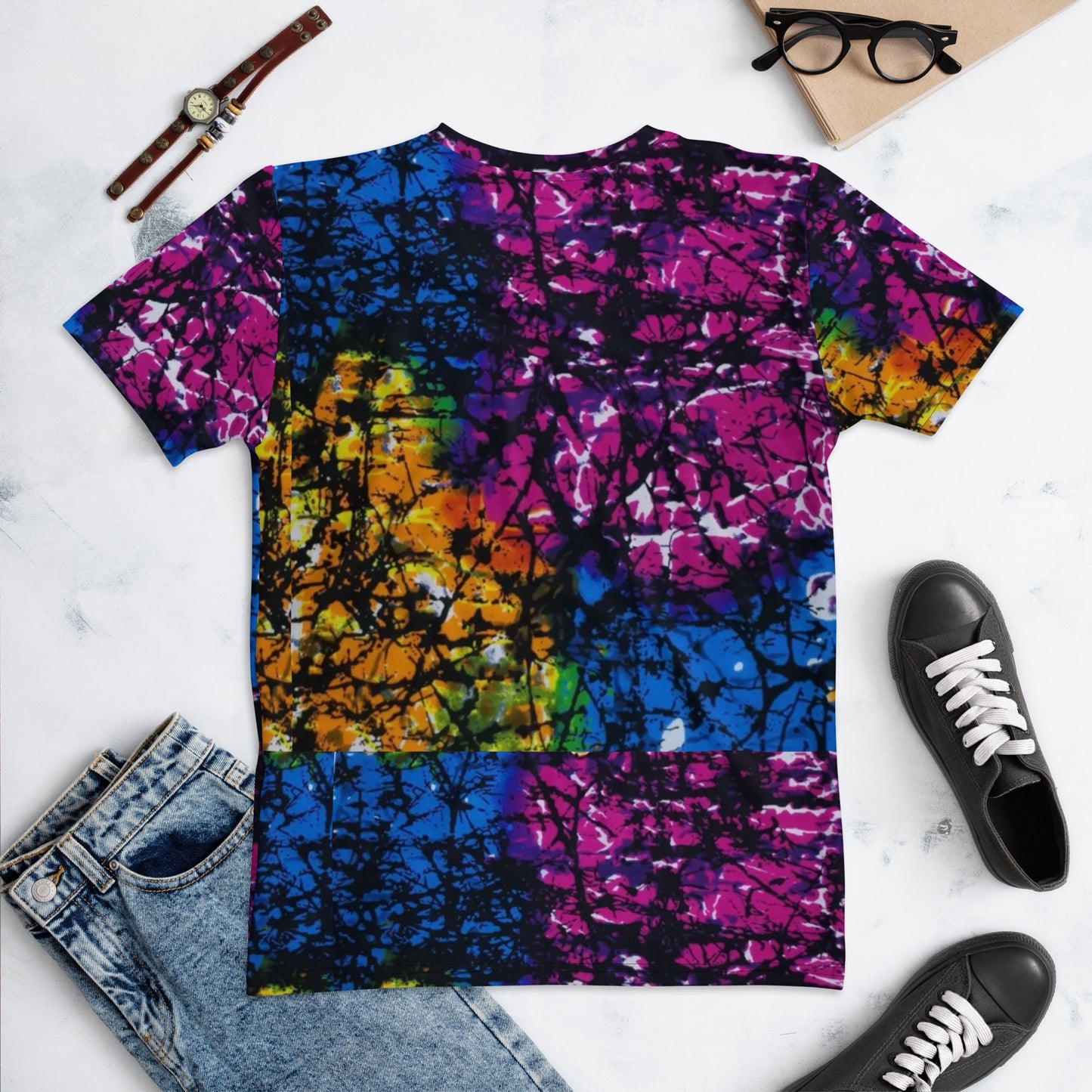 Multicolour Adire Ankara Women's T-shirt