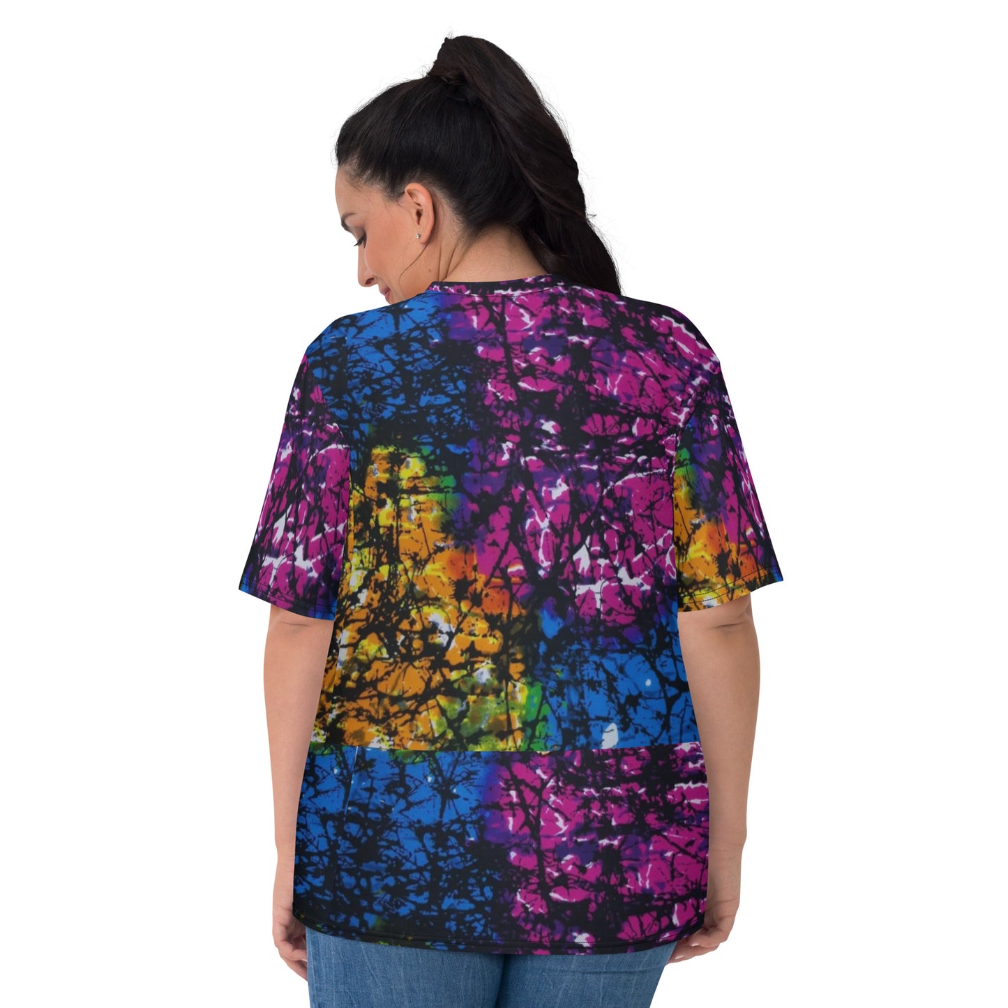 Multicolour Adire Ankara Women's T-shirt