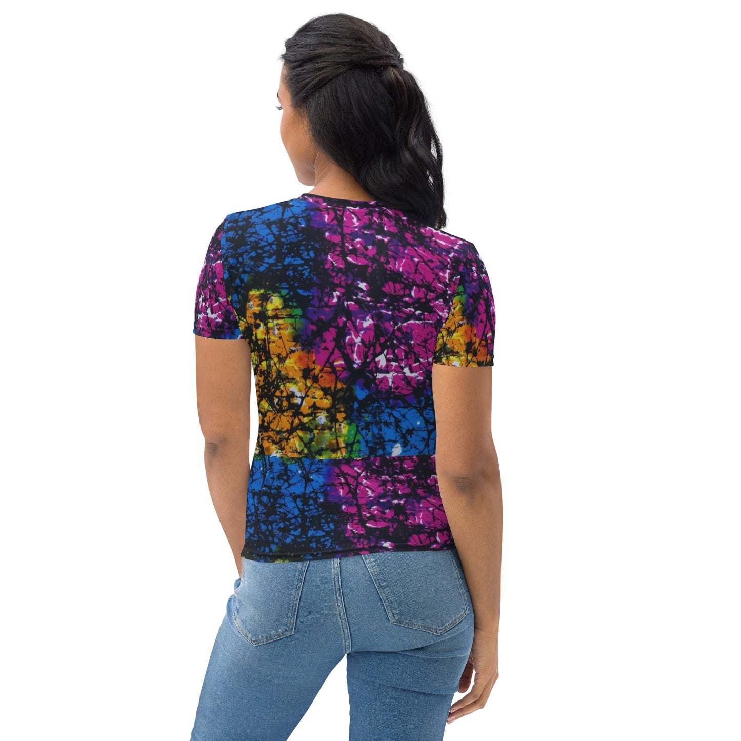 Multicolour Adire Ankara Women's T-shirt