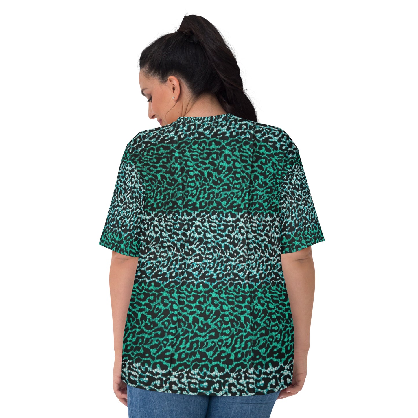 Green Leopard Ankara Women's T-shirt