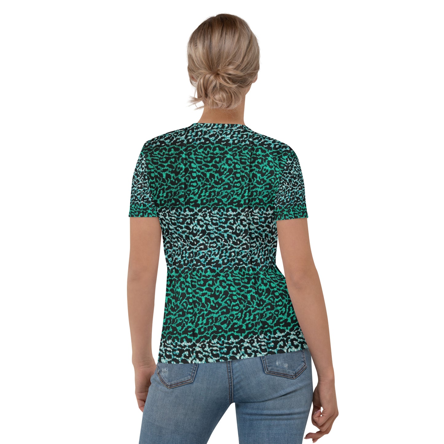 Green Leopard Ankara Women's T-shirt