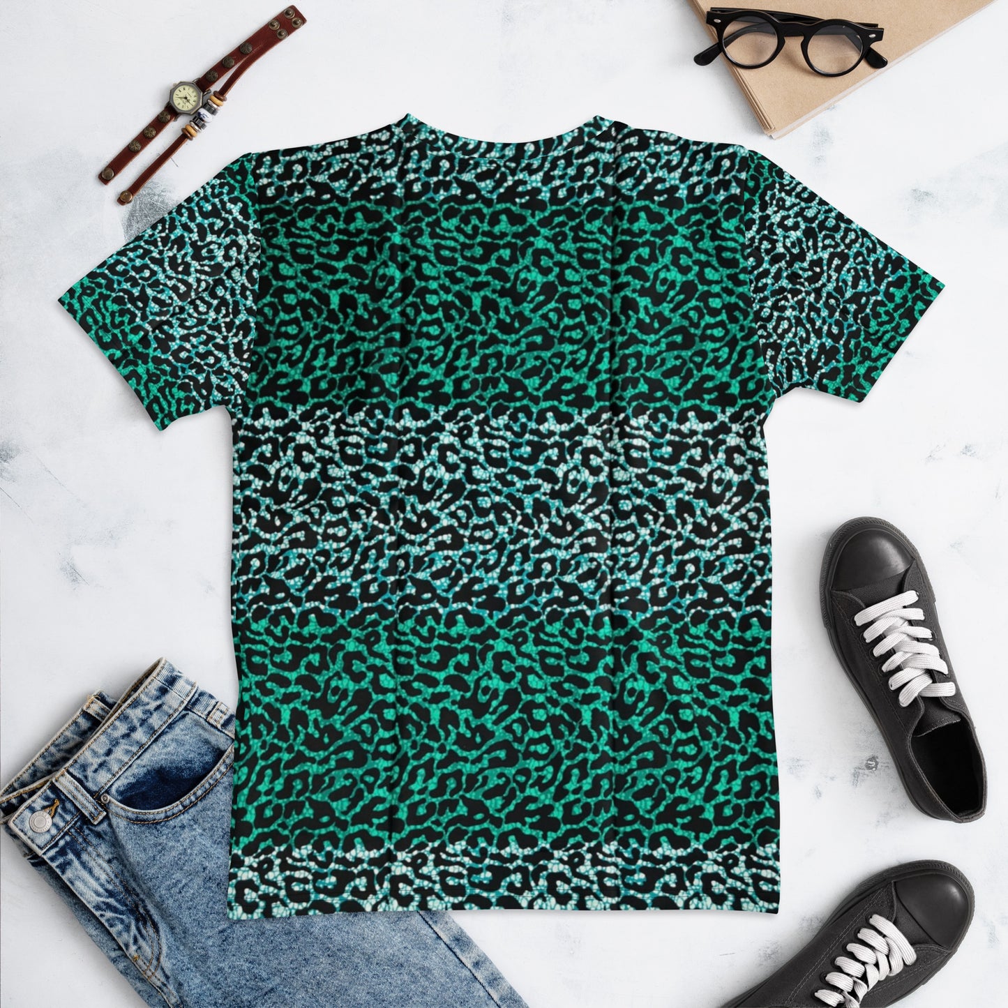 Green Leopard Ankara Women's T-shirt