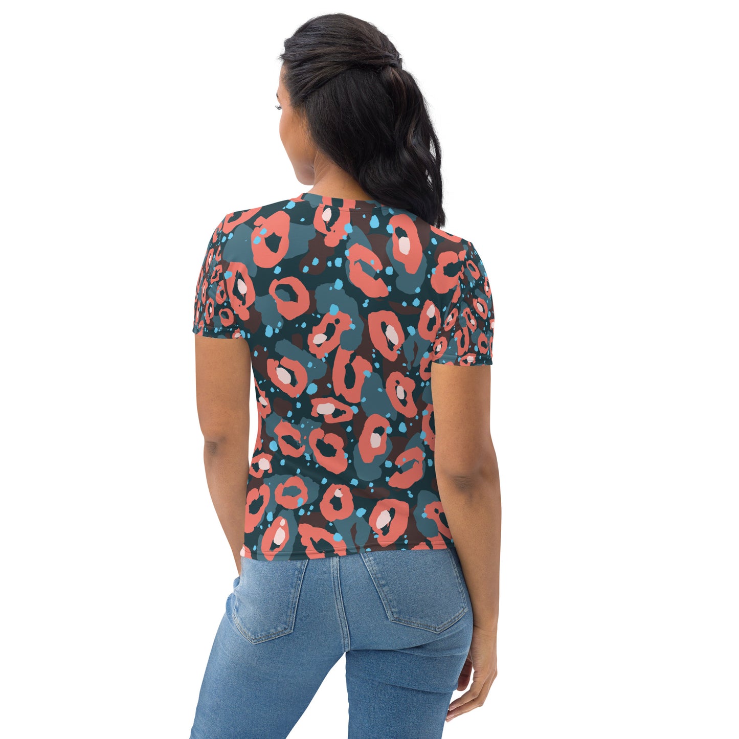 Leopard Peach Women's T-shirt