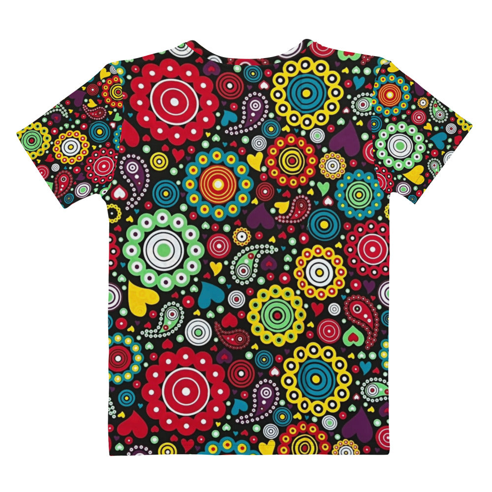 Multicolour Bloom Ankara Women's T-shirt