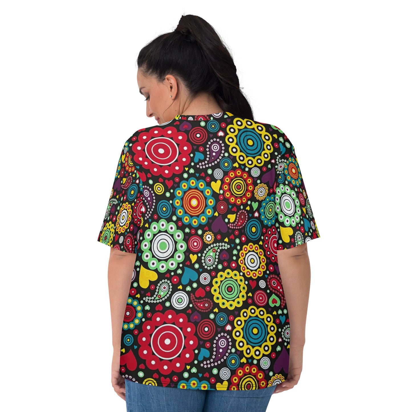 Multicolour Bloom Ankara Women's T-shirt