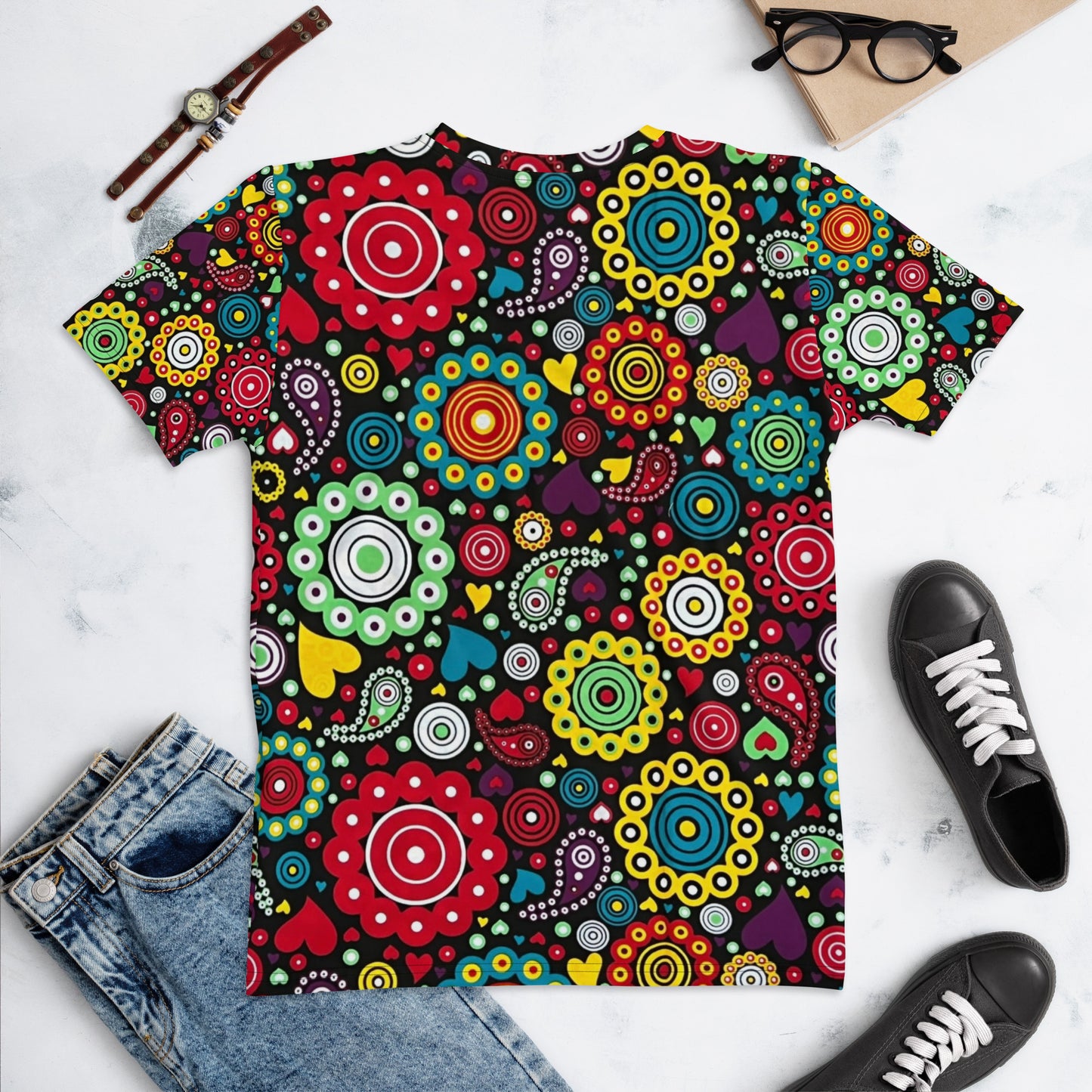 Multicolour Bloom Ankara Women's T-shirt