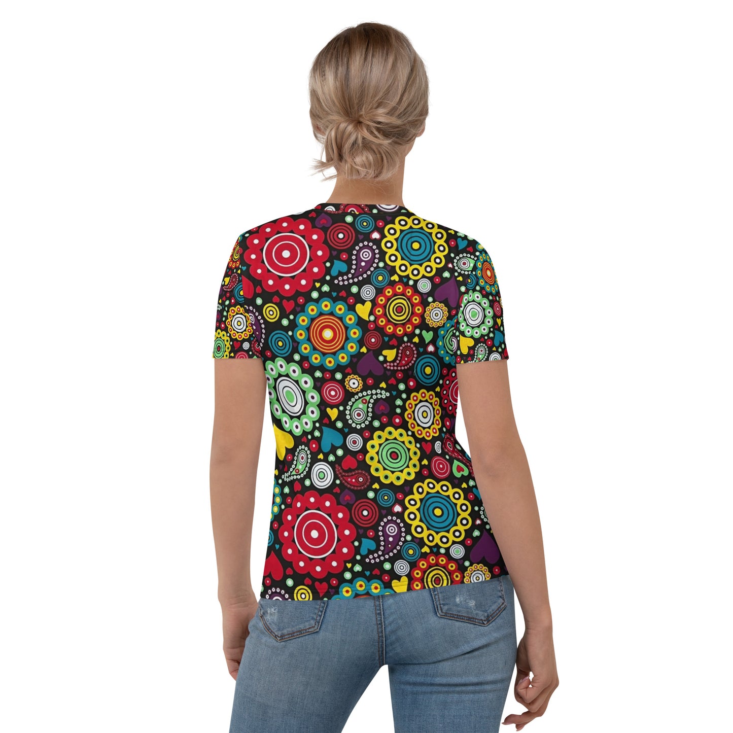 Multicolour Bloom Ankara Women's T-shirt