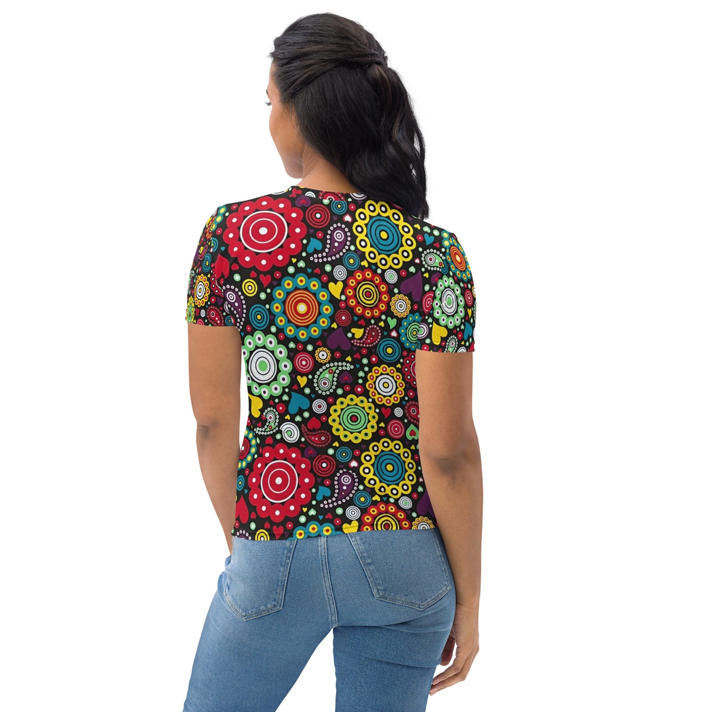 Multicolour Bloom Ankara Women's T-shirt