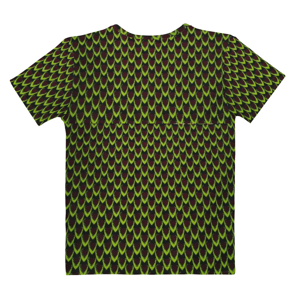 Green Flame Ankara Women's T-shirt