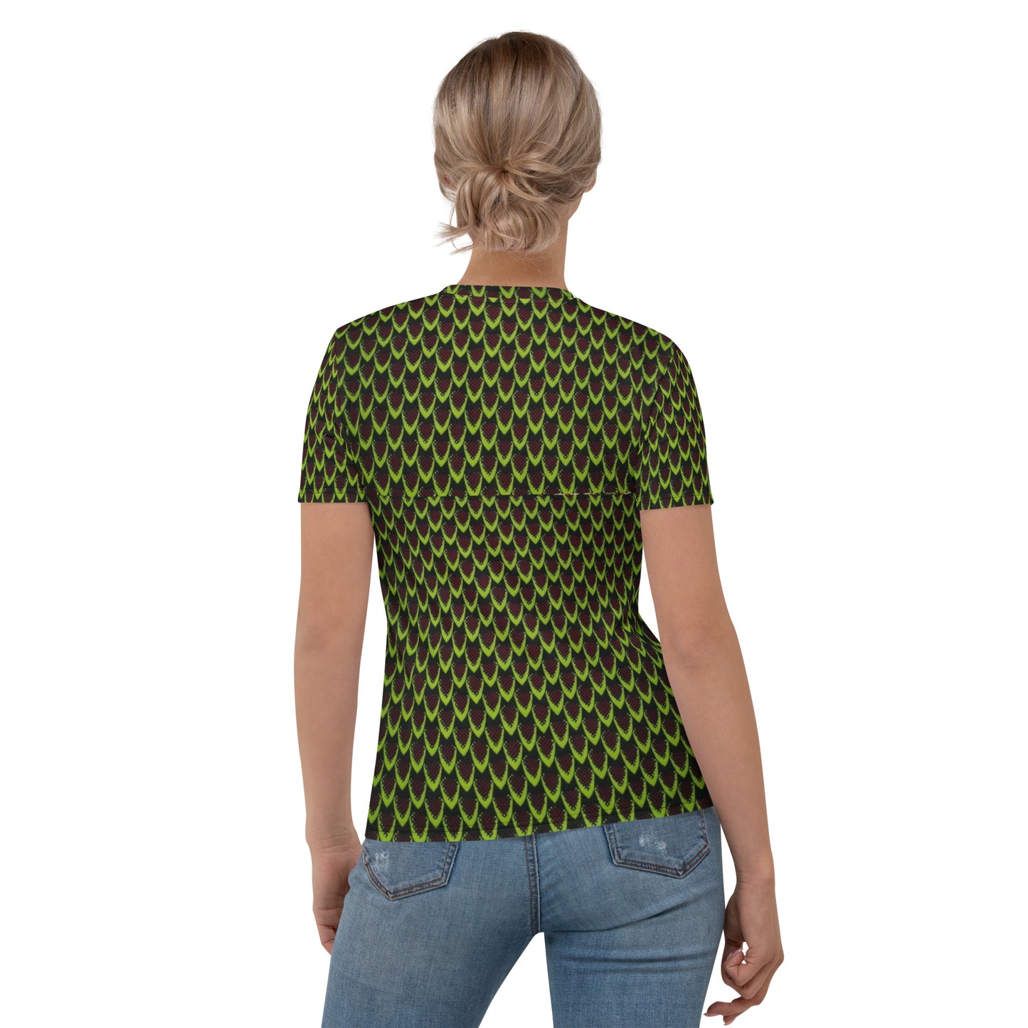 Green Flame Ankara Women's T-shirt