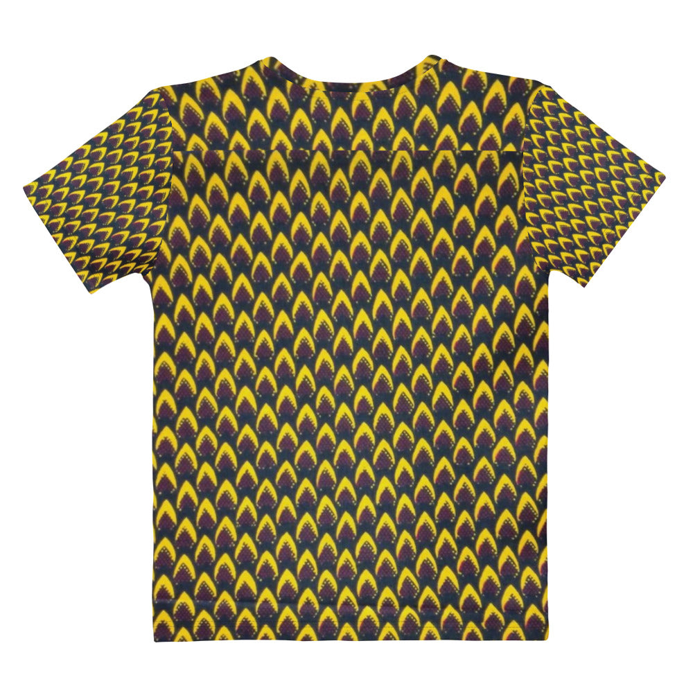 Yellow Flame Ankara Women's T-shirt