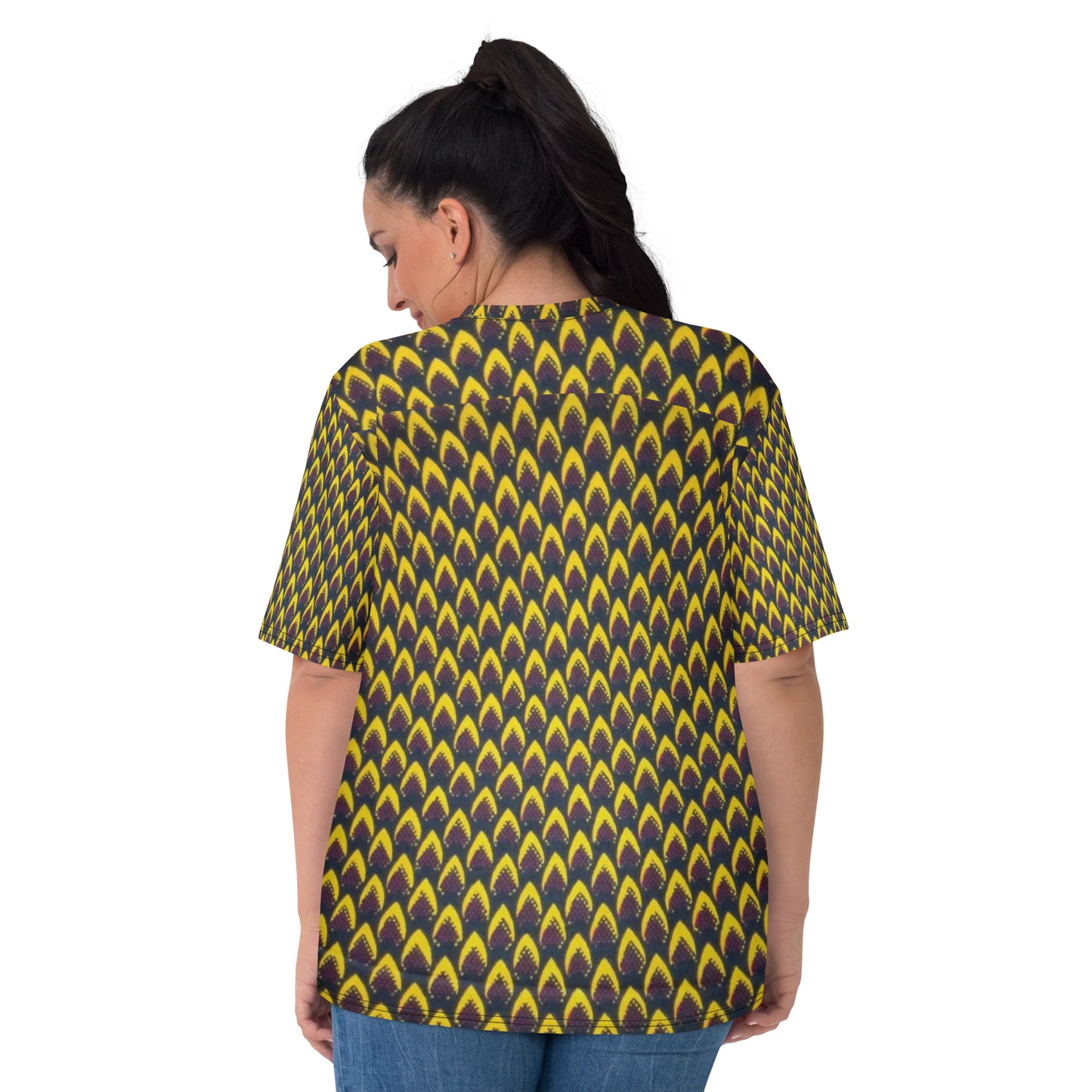 Yellow Flame Ankara Women's T-shirt