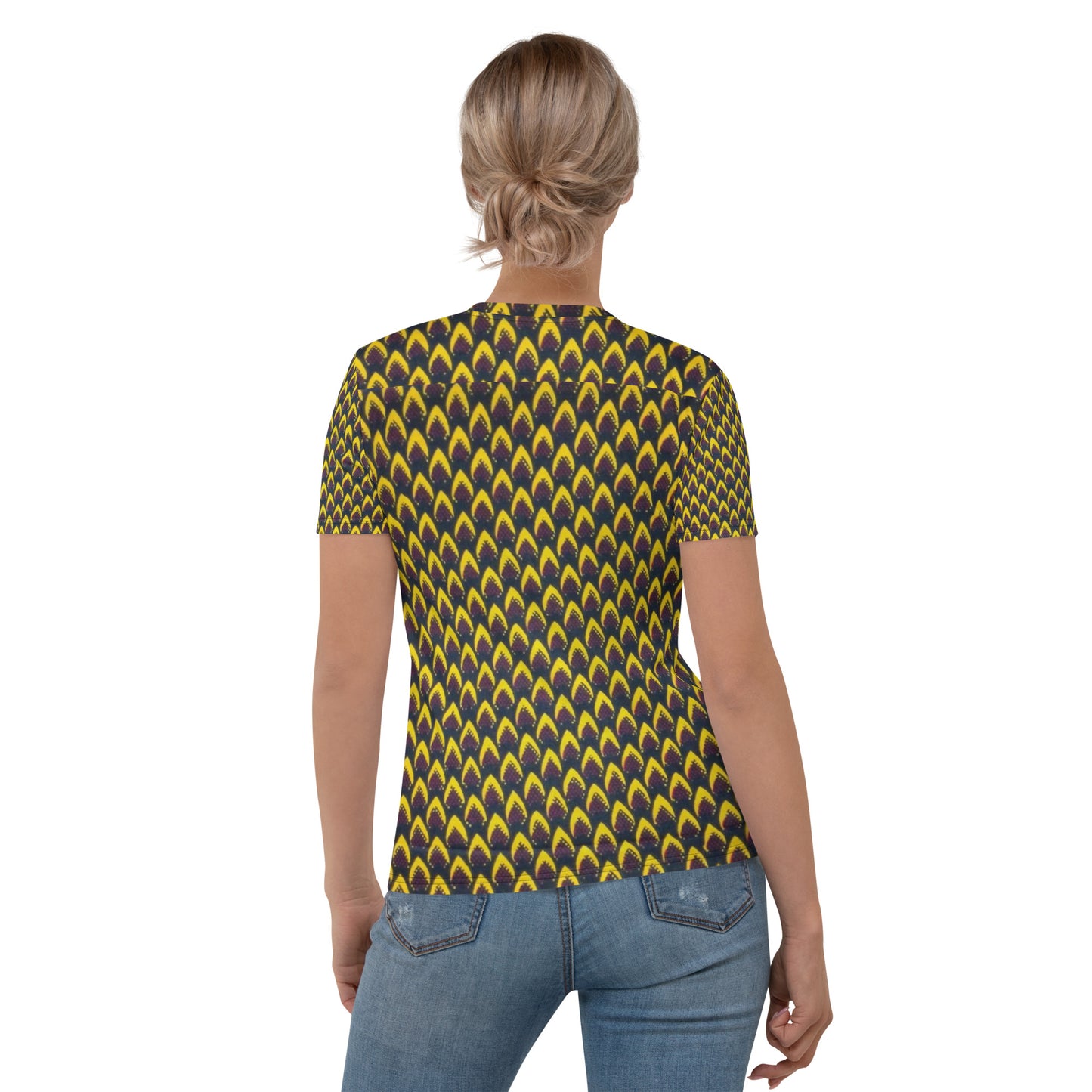 Yellow Flame Ankara Women's T-shirt