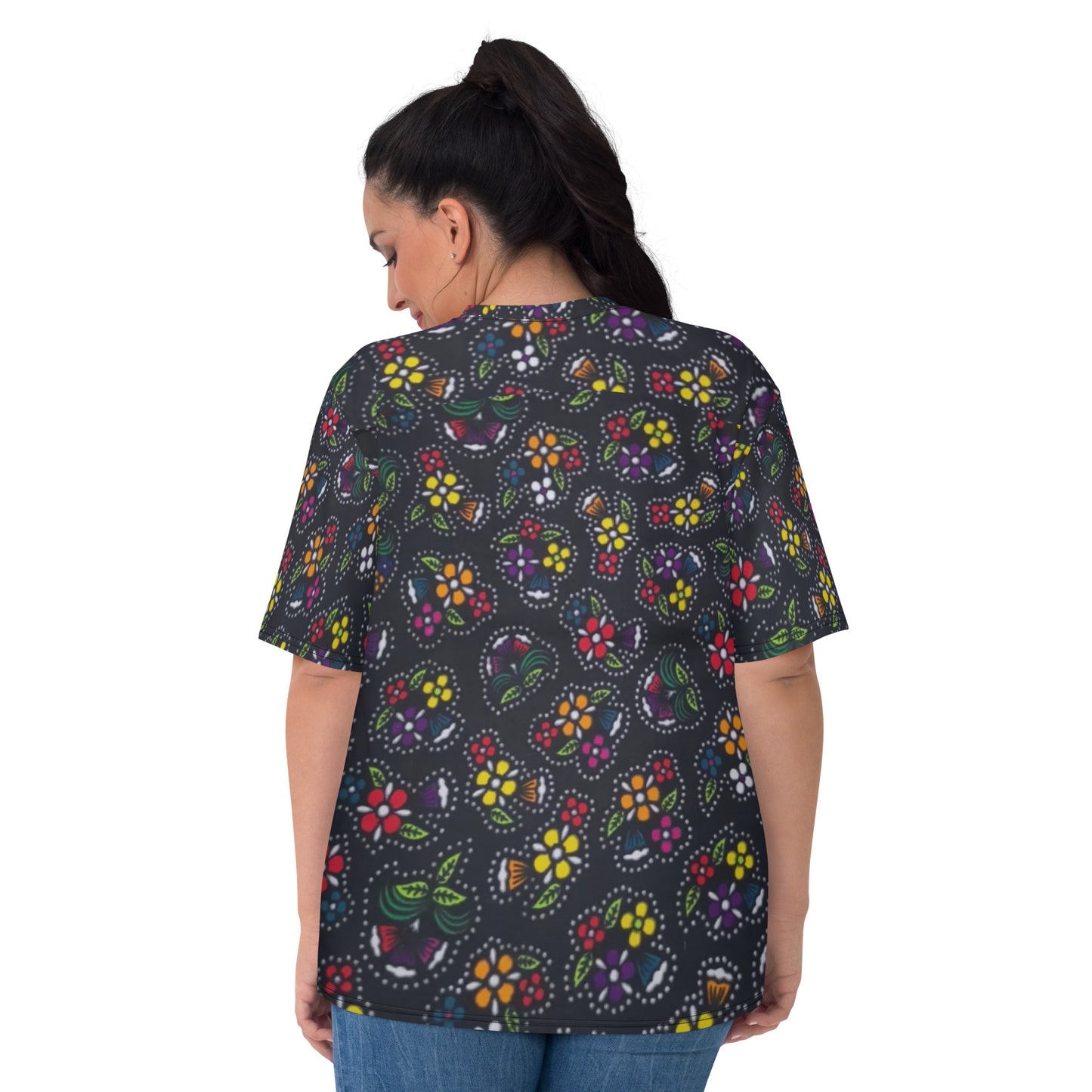 Muticolour Dark Ankara Women's T-shirt