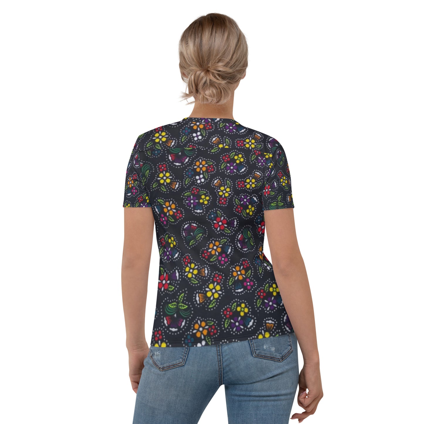 Muticolour Dark Ankara Women's T-shirt