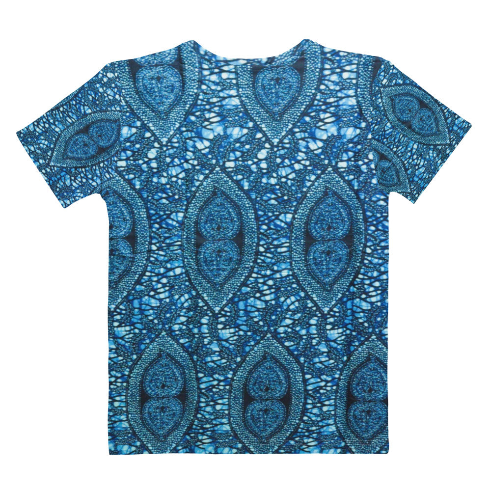 Blue Peas Ankara Women's T-shirt