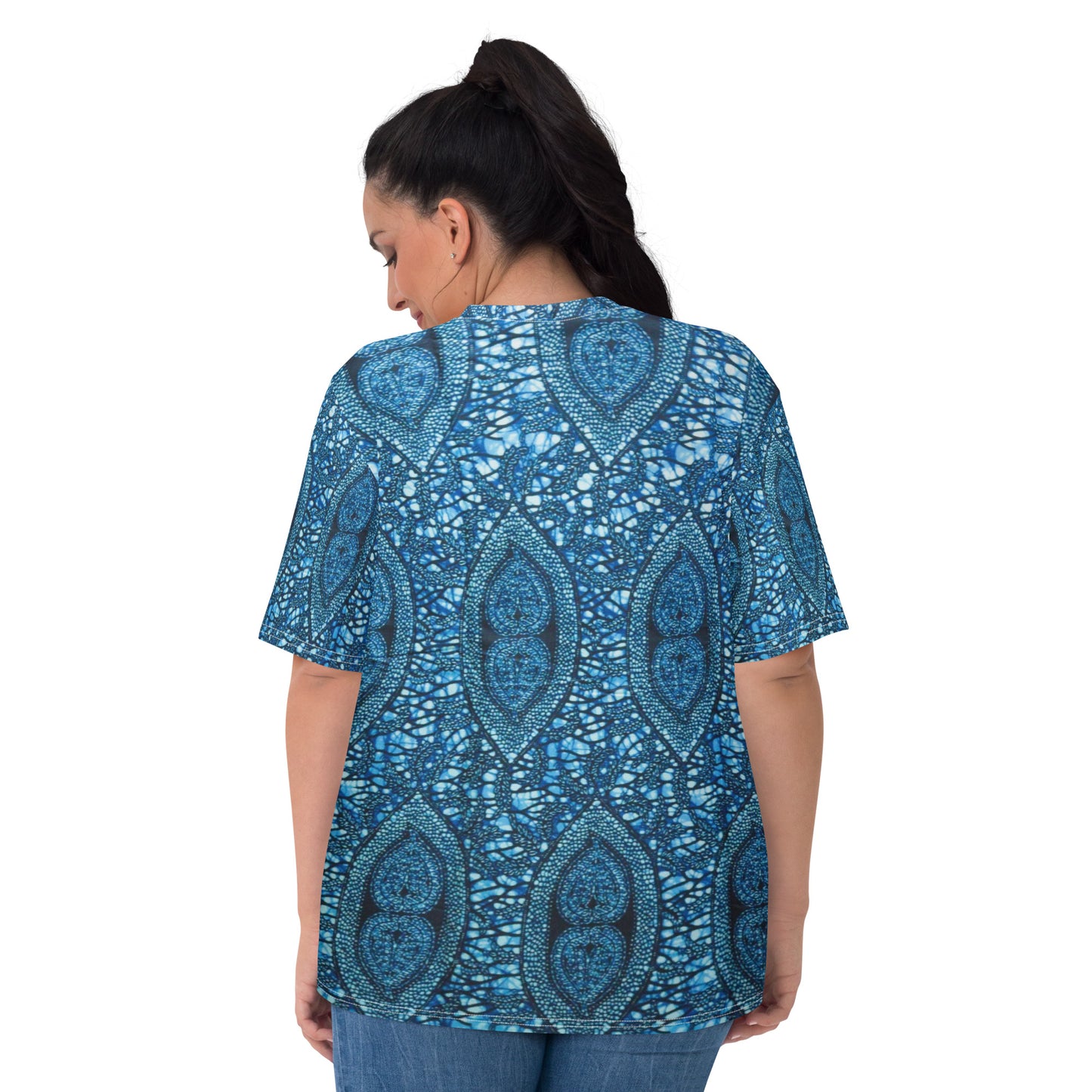 Blue Peas Ankara Women's T-shirt