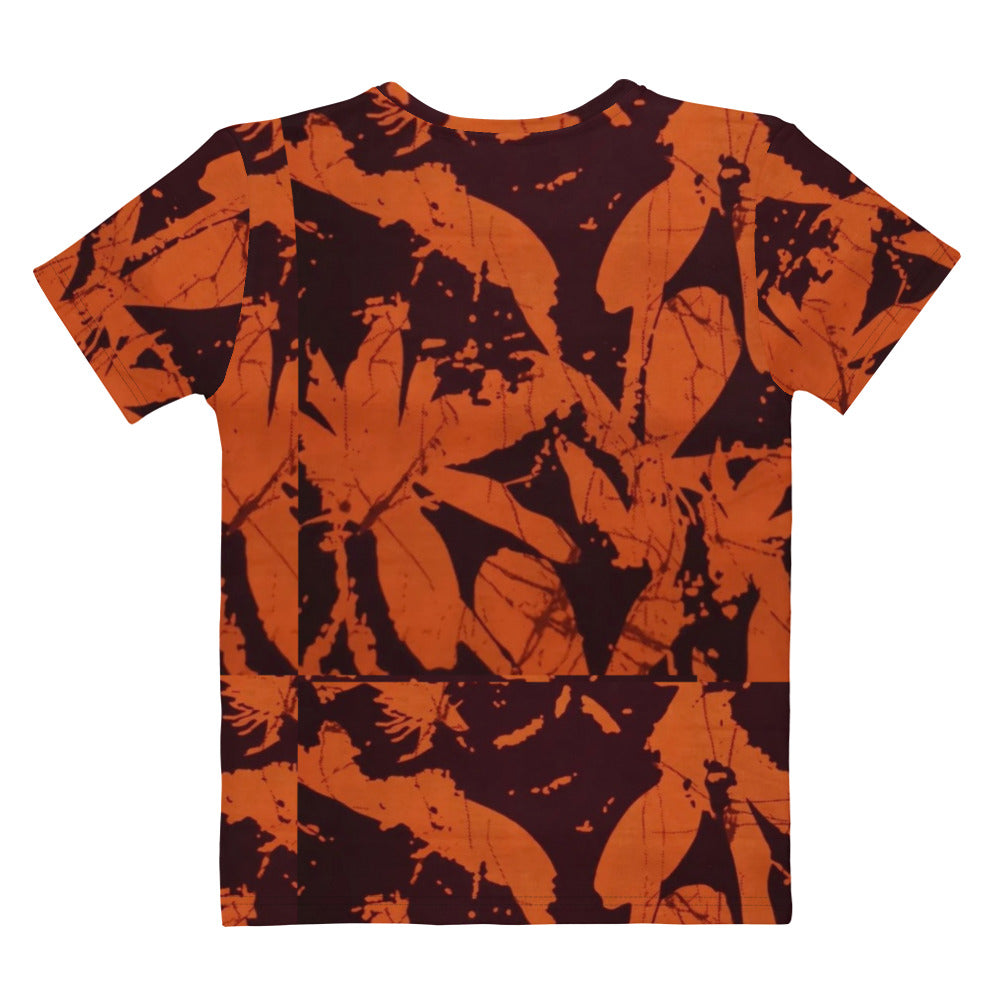 Orange Adire Women's T-shirt