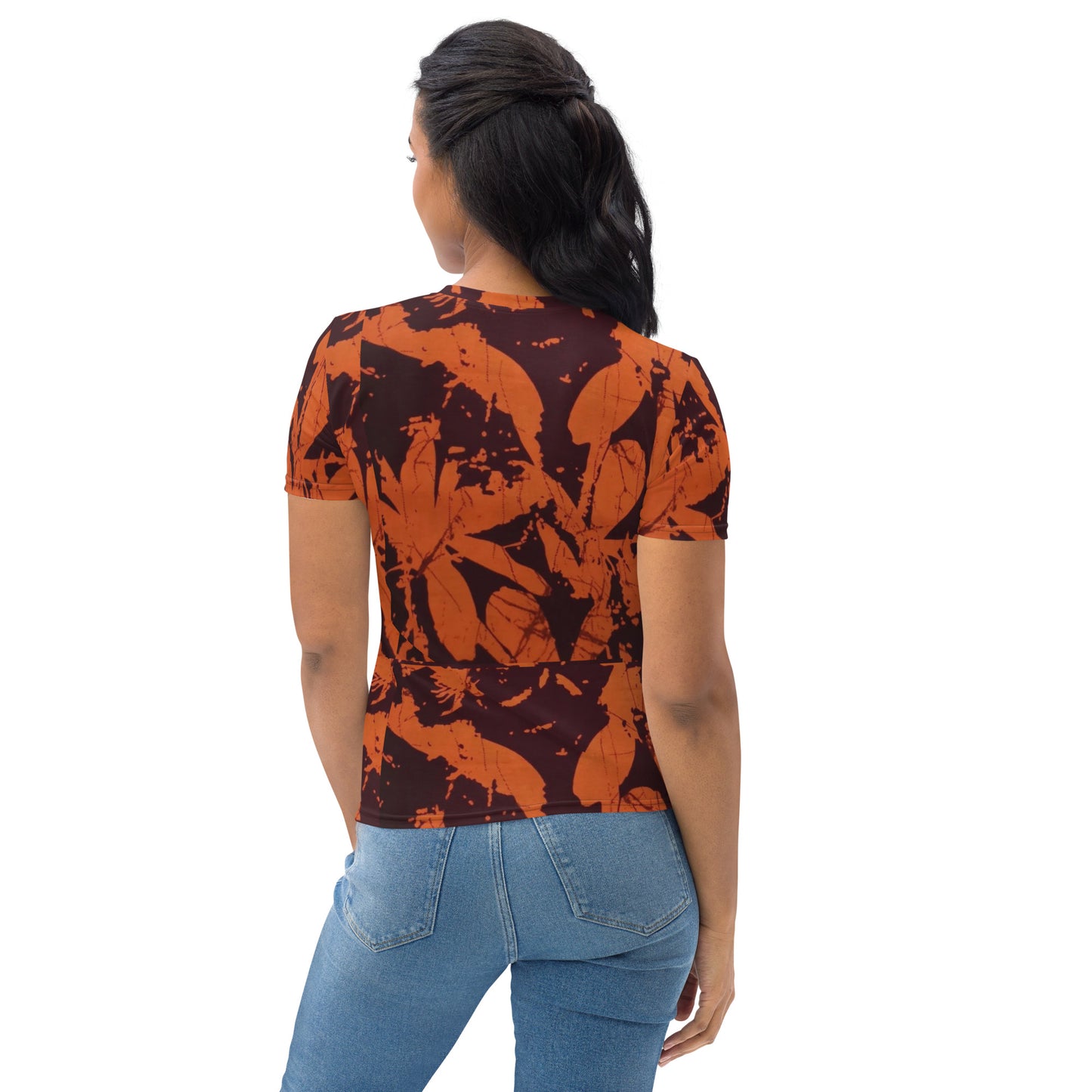 Orange Adire Women's T-shirt