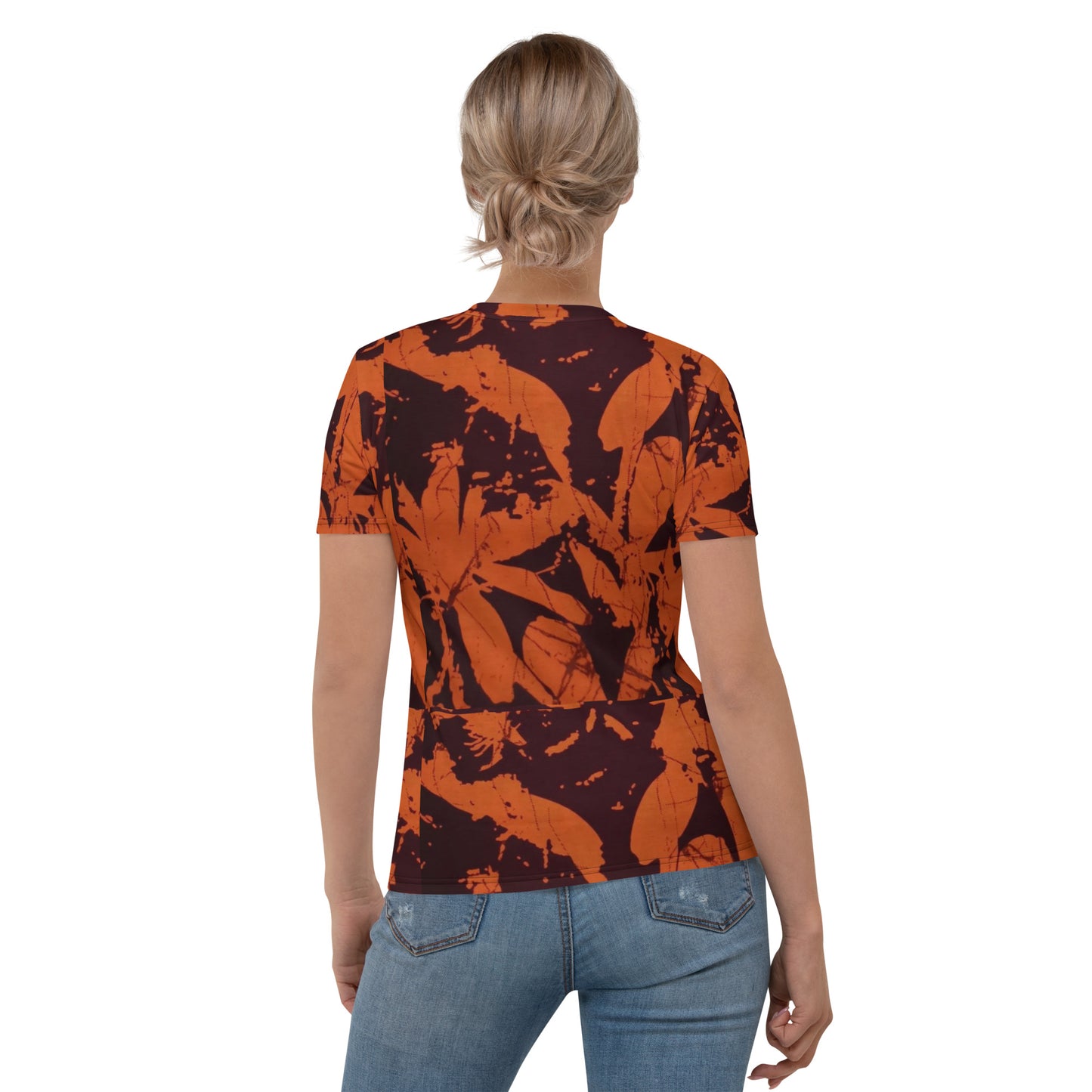 Orange Adire Women's T-shirt