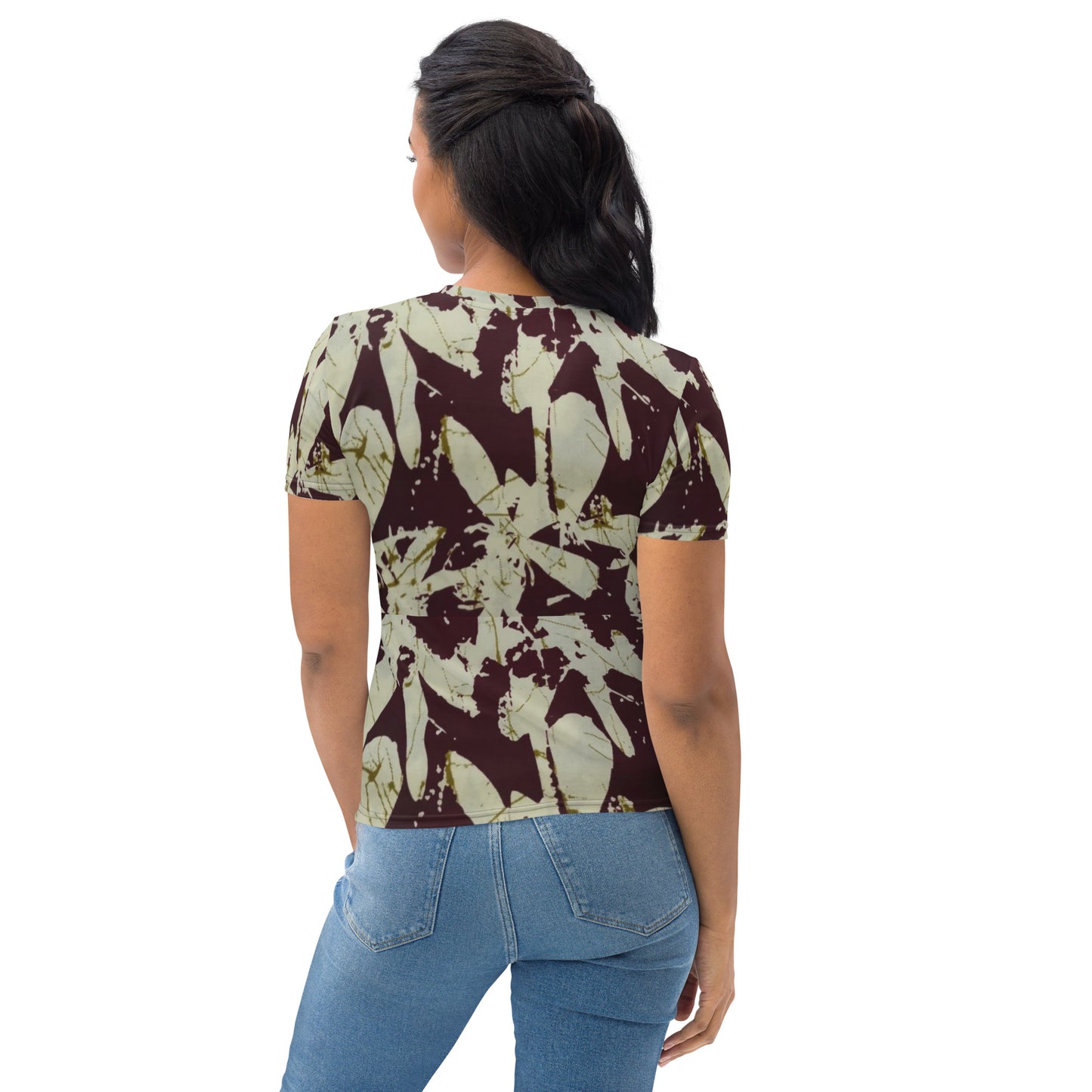 Brown Adire Women's T-shirt