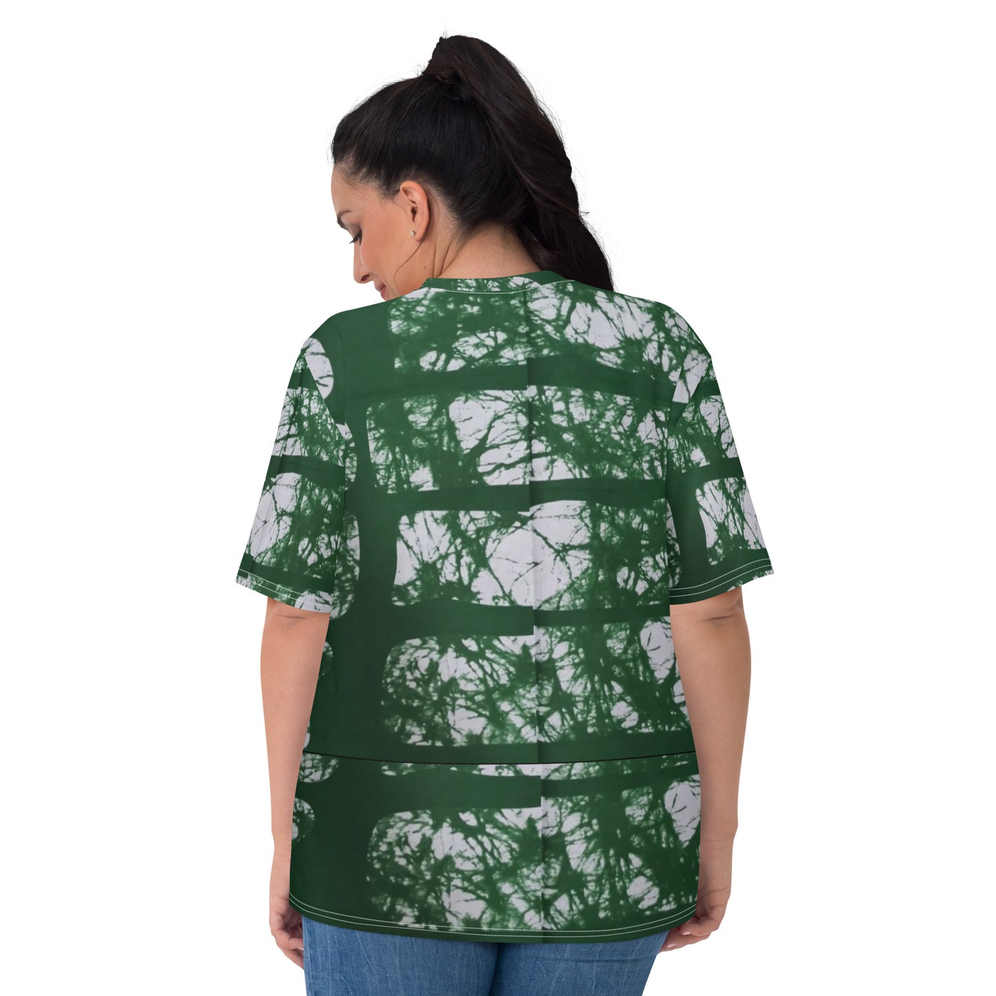 Green Adire Ankara Women's T-shirt