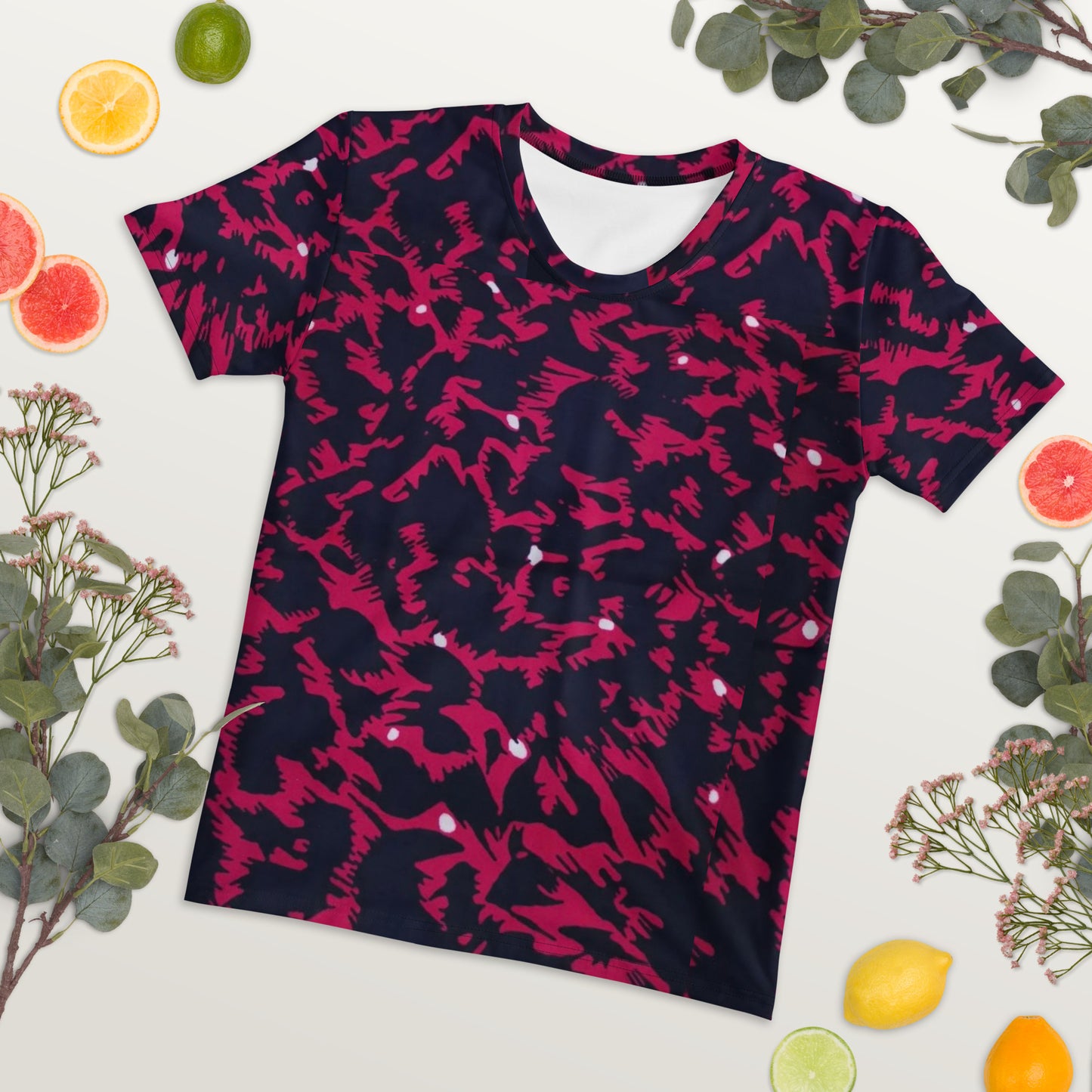 Pink Leopard Ankara Women's T-shirt