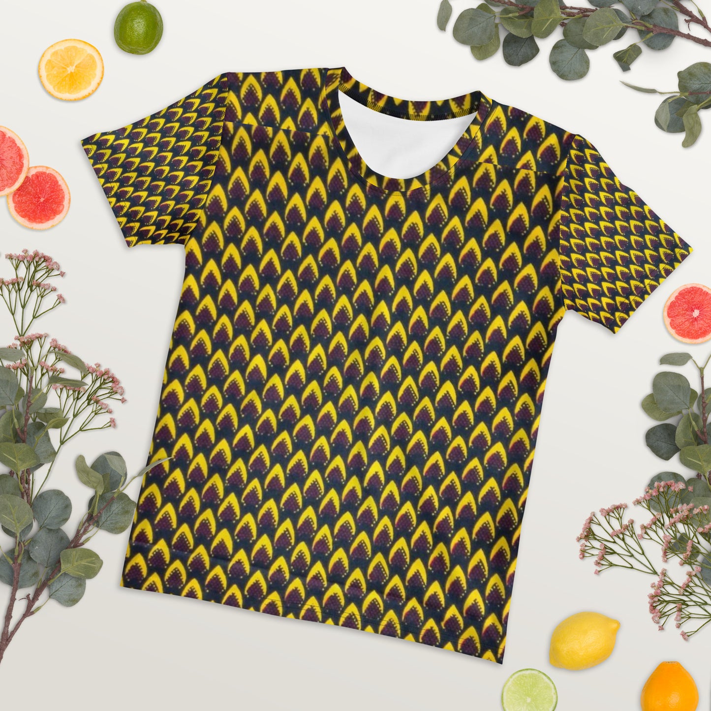 Yellow Flame Ankara Women's T-shirt