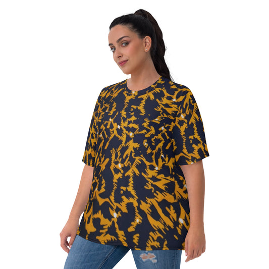 Yellow Leopard Ankara Women's T-shirt