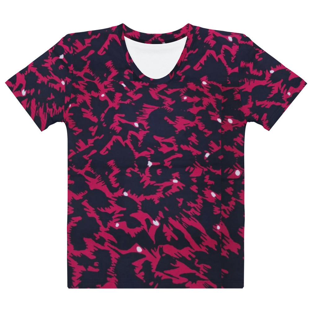 Pink Leopard Ankara Women's T-shirt