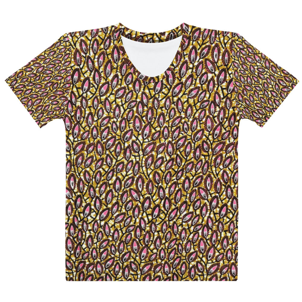 Pink Brown Ankara Women's T-shirt