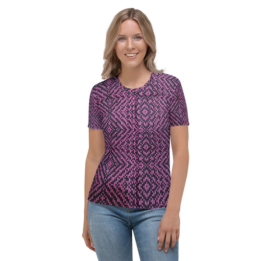 Pink Aztec Ankara Women's T-shirt