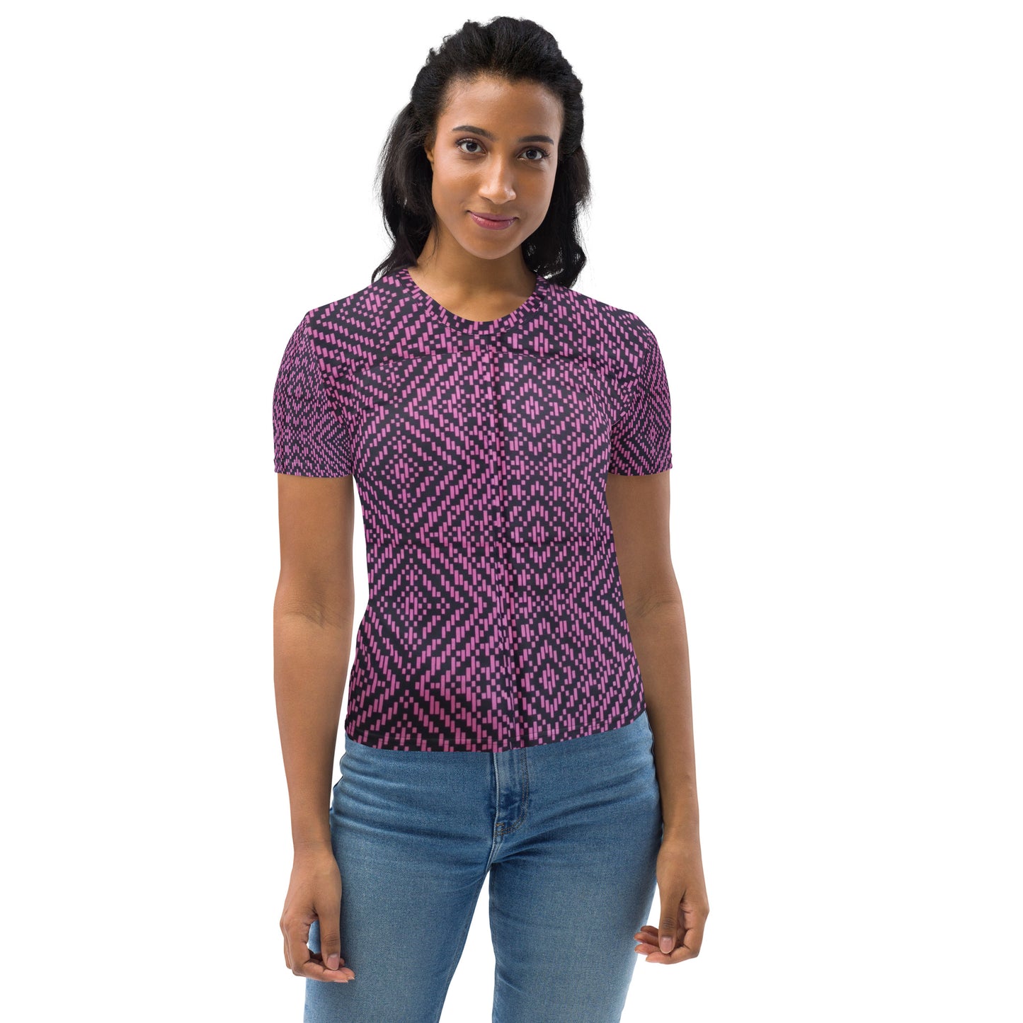 Pink Aztec Ankara Women's T-shirt