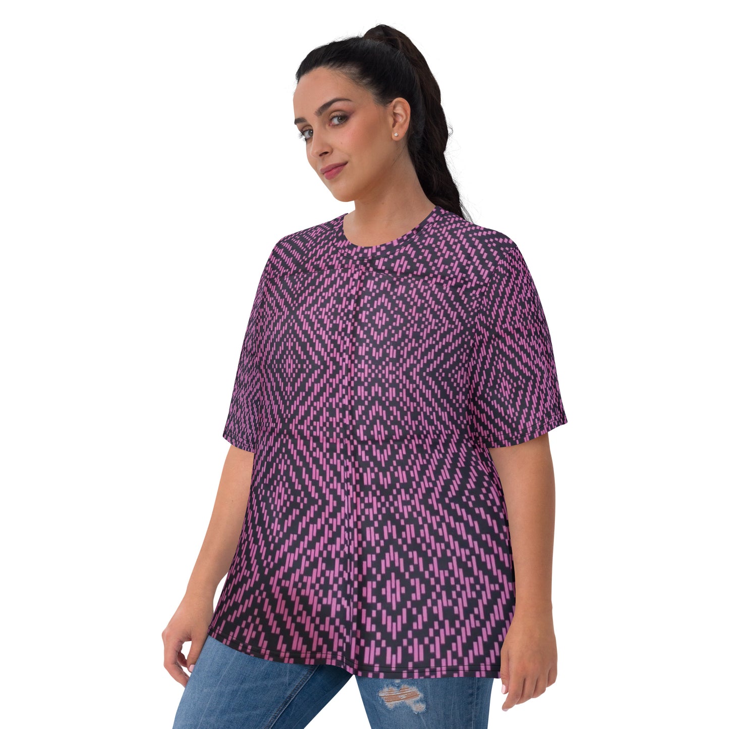 Pink Aztec Ankara Women's T-shirt