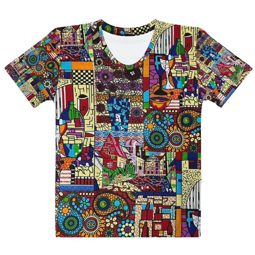 Colourful Artsy Ankara Women's T-shirt