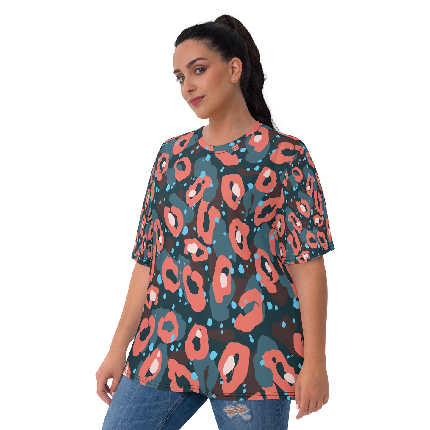 Leopard Peach Women's T-shirt