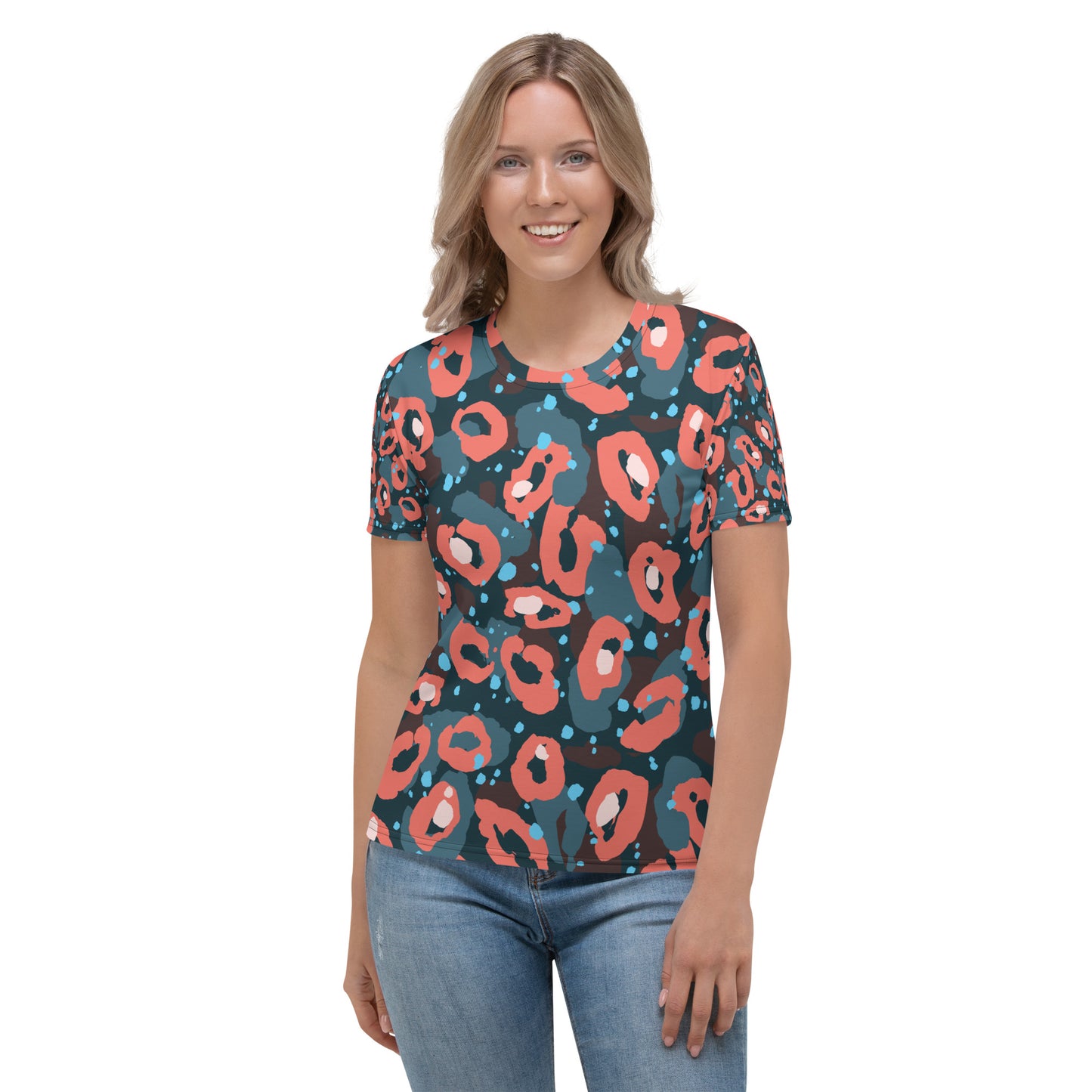 Leopard Peach Women's T-shirt