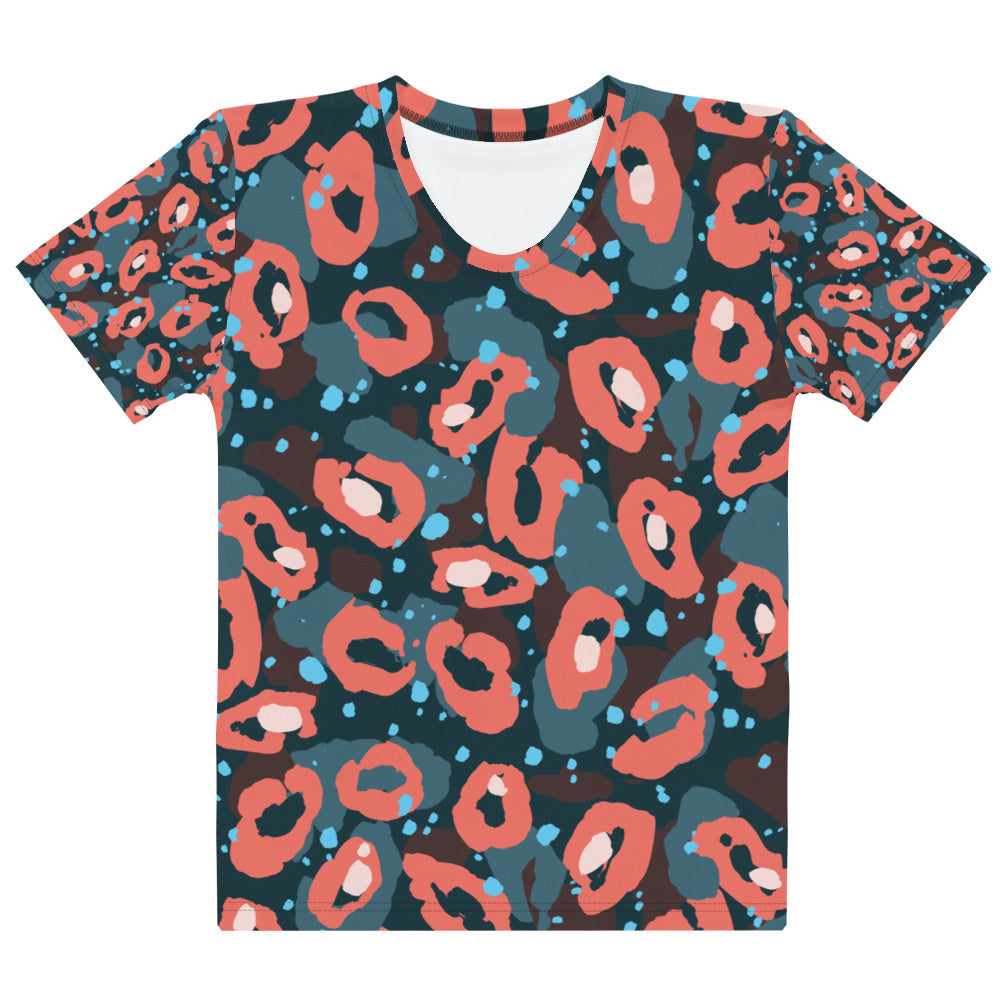 Leopard Peach Women's T-shirt