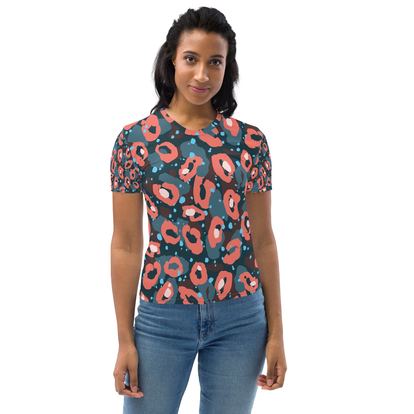 Leopard Peach Women's T-shirt