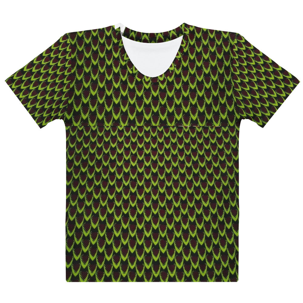 Green Flame Ankara Women's T-shirt