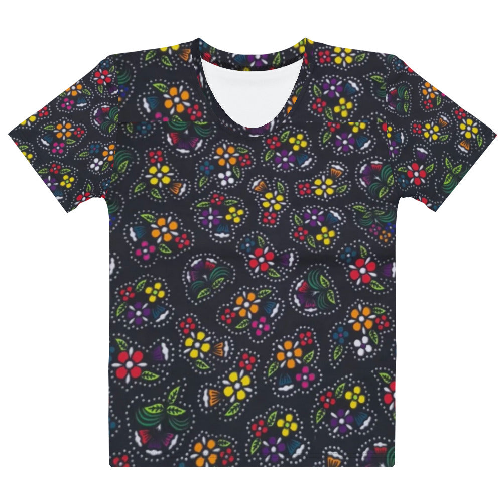 Muticolour Dark Ankara Women's T-shirt