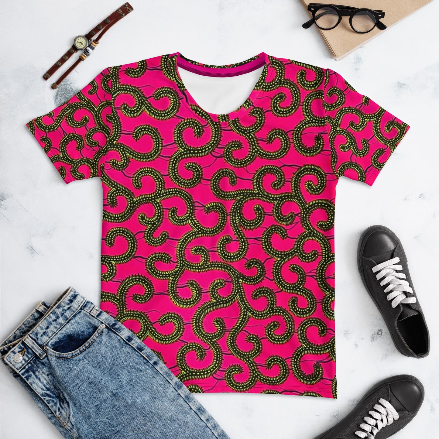 Pink Ankara Women's T-shirt