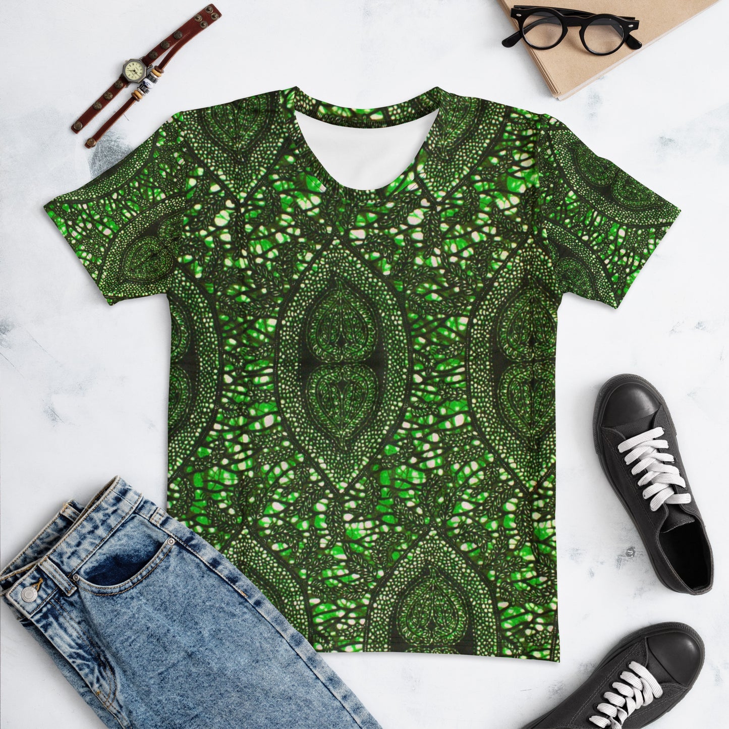 Green Peas Ankara Women's T-shirt