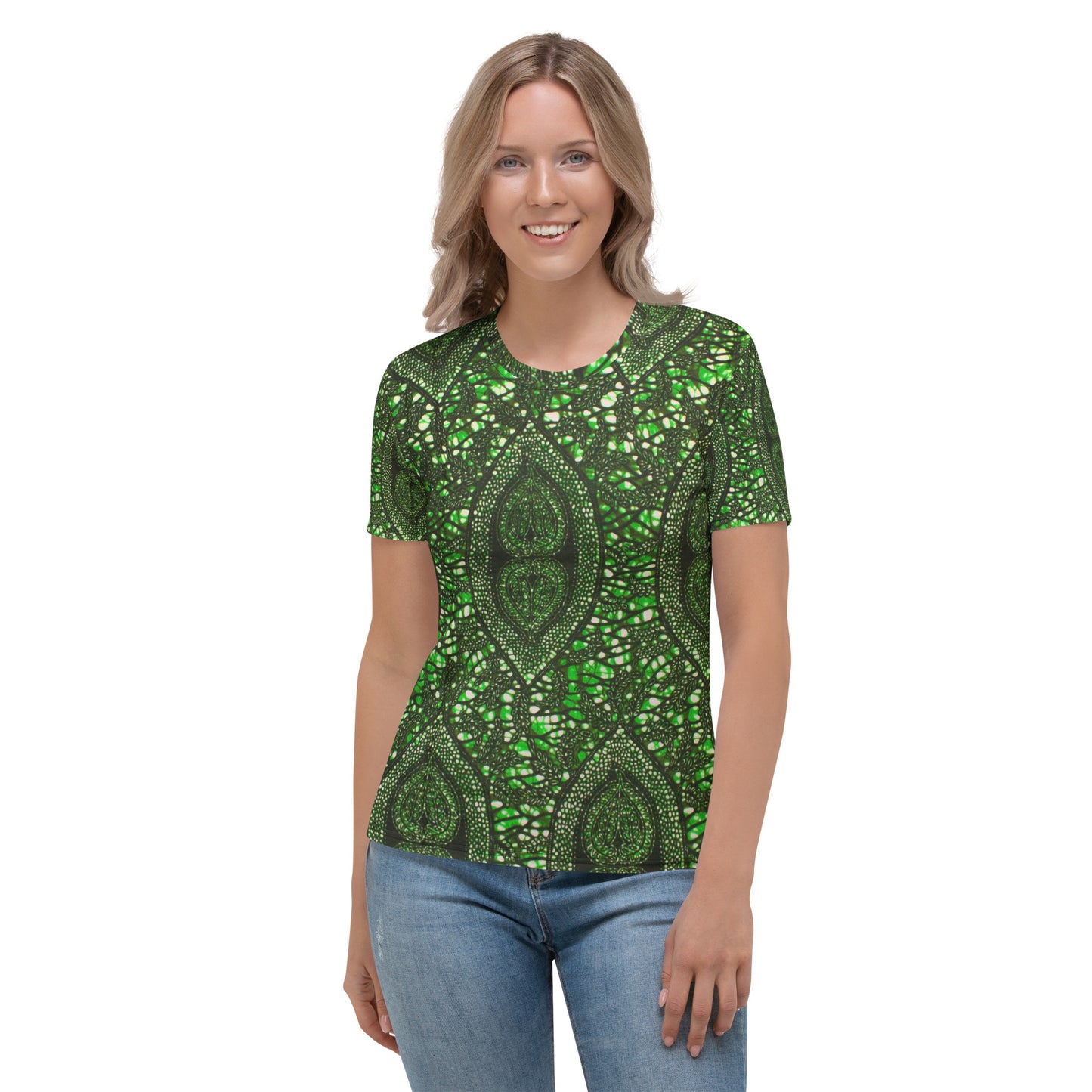 Green Peas Ankara Women's T-shirt