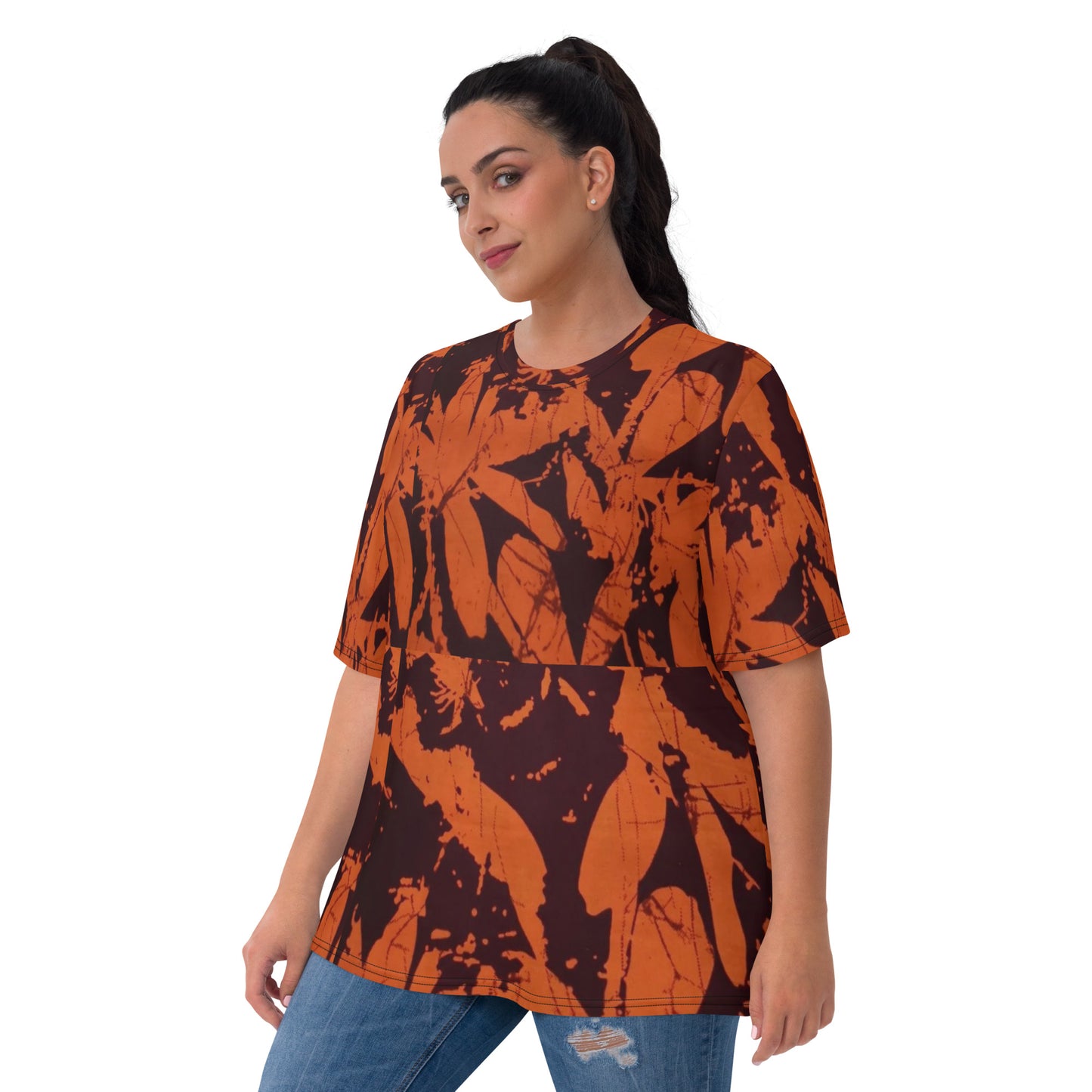 Orange Adire Women's T-shirt