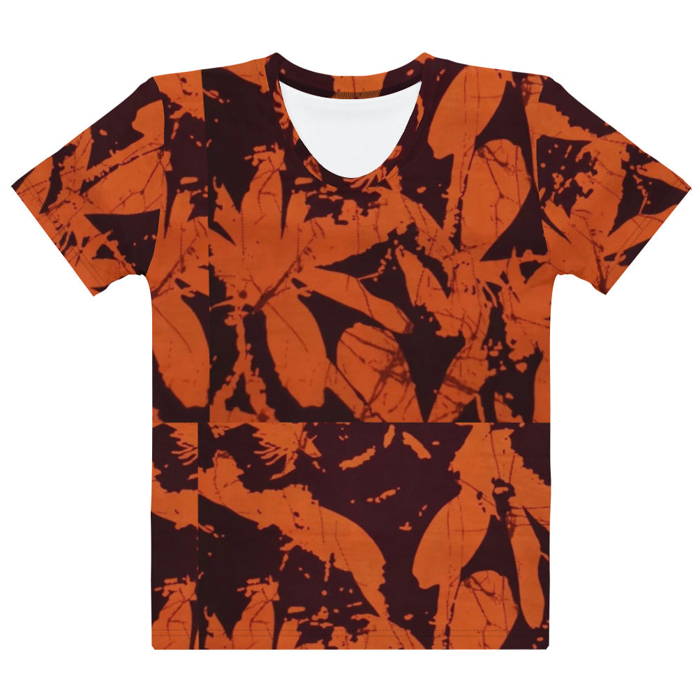 Orange Adire Women's T-shirt