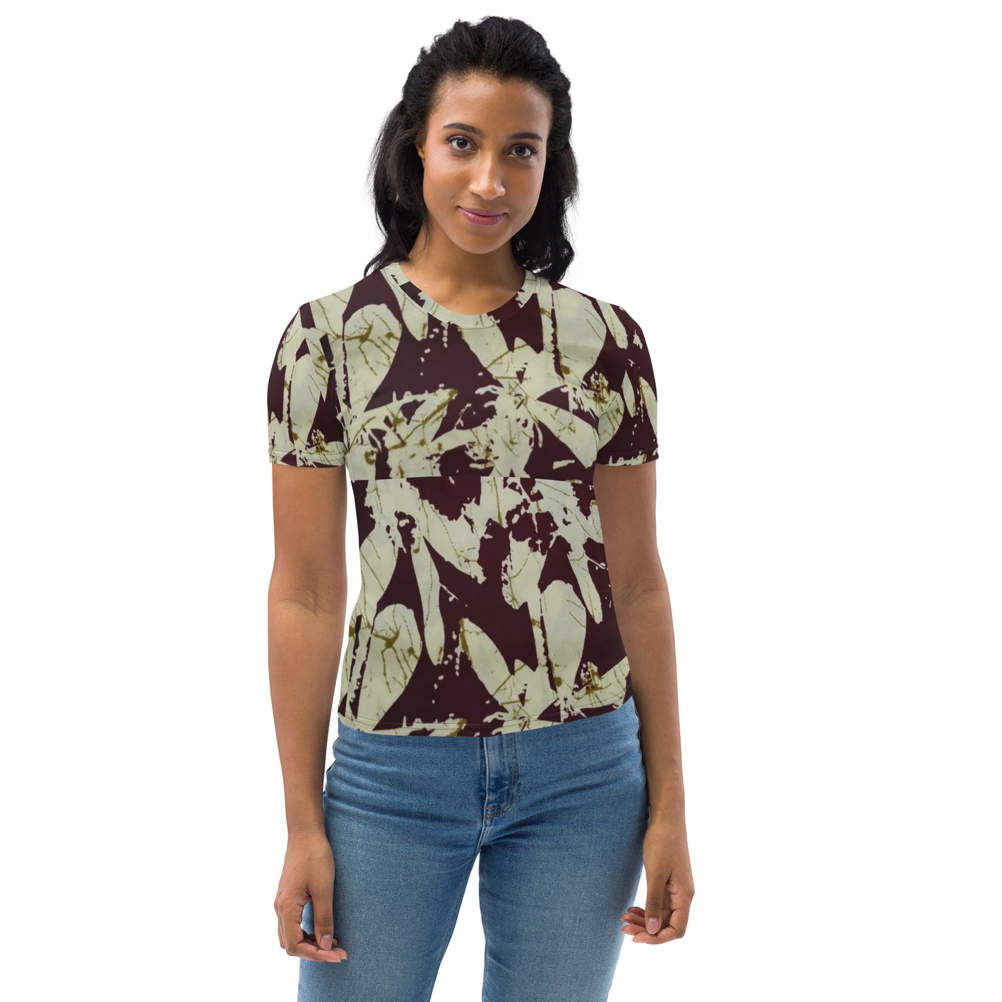 Brown Adire Women's T-shirt