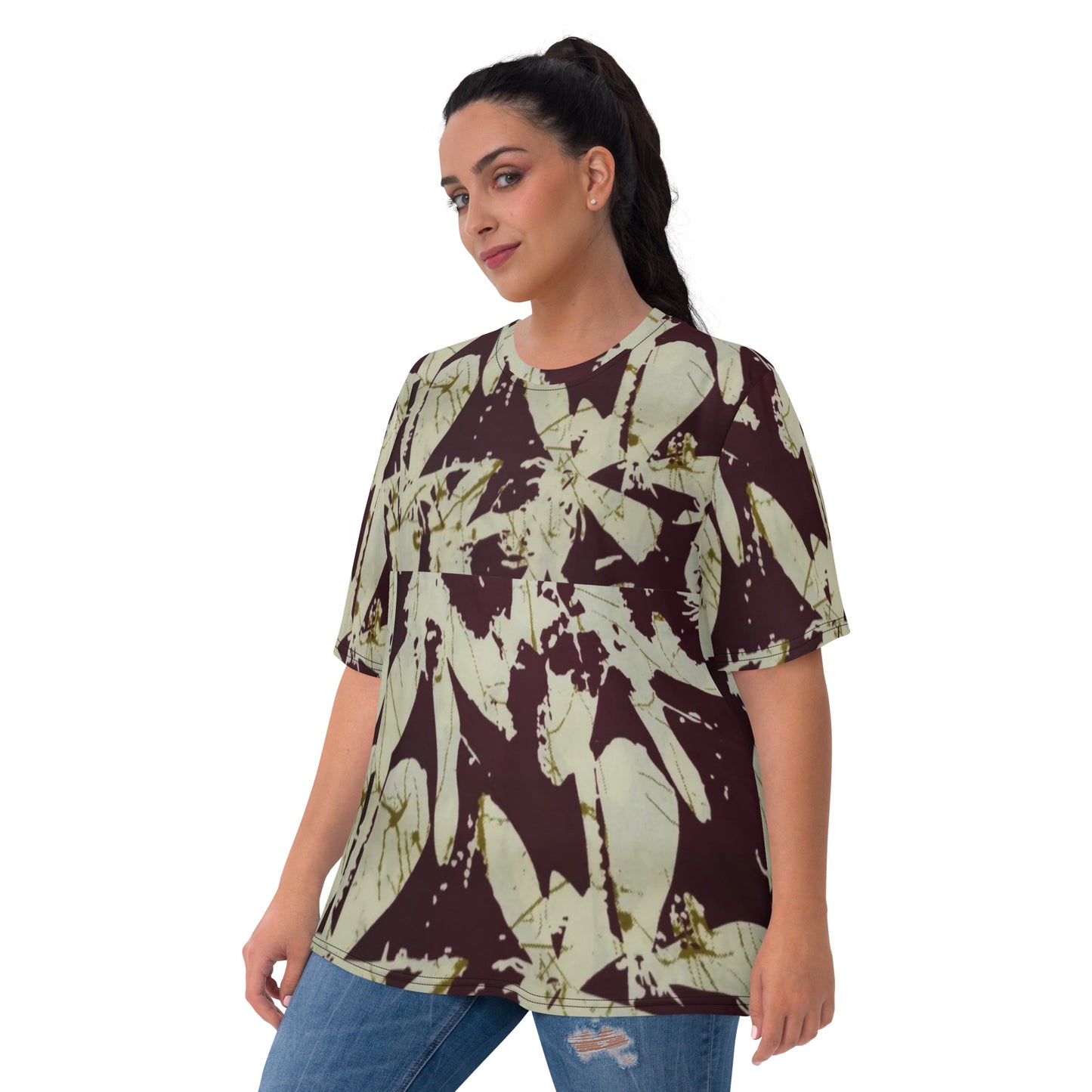 Brown Adire Women's T-shirt